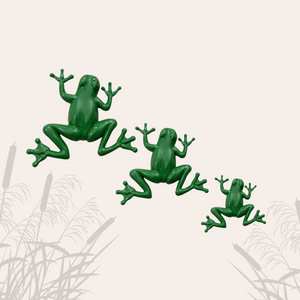 Leaper Frog -  Garden Wall Décor (Set of 3)