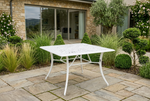Vega Floral  Aluminium Outdoor Square Table