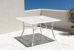 Vega Floral  Aluminium Outdoor Square Table