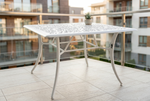 Vega Floral  Aluminium Outdoor Square Table