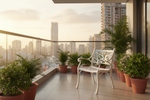 Vega Floral Aluminium Outdoor Chair