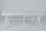 Vega Floral Aluminium Outdoor Rectangle Table