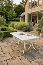 Vega Floral Aluminium Outdoor Rectangle Table
