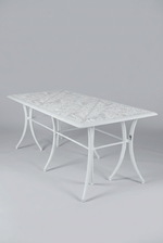 Vega Floral Aluminium Outdoor Rectangle Table