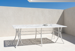 Vega Floral Aluminium Outdoor Rectangle Table