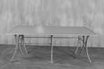 Vega Diamond Aluminium Outdoor Rectangle Table