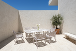 Vega Floral Aluminium Outdoor Rectangle Table