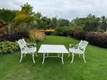 Vega Floral Square  Coffee Table with 2Chairs (Set of 3)