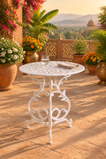 Vela Small Flower Aluminium Table