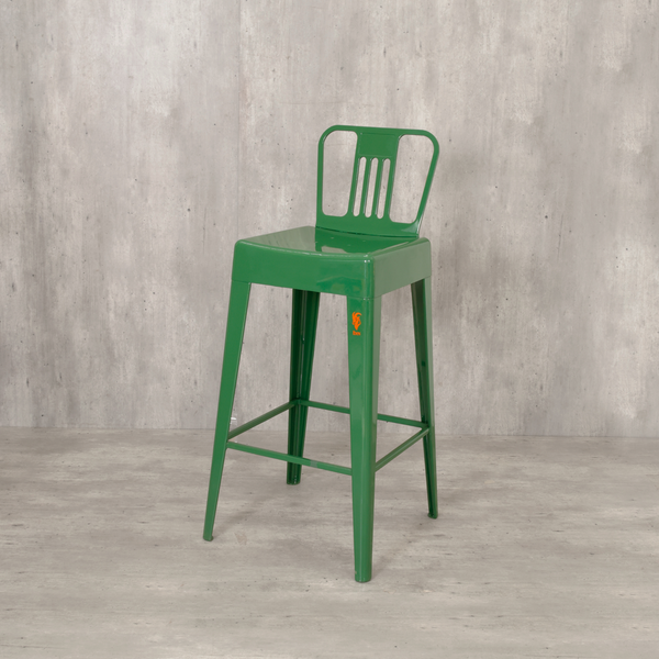 Nebula Bar Stool with backrest. Aluminium furniture. Ibex Lifestyle
