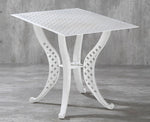 Orion Rectangle Aluminium Table - Basketweave design